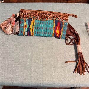 American Darling Multicolor Patterned Clutch